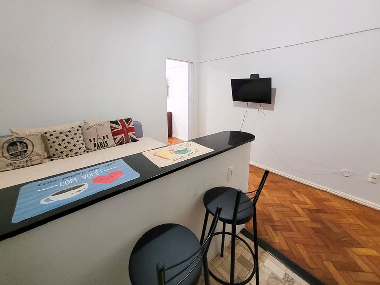 Lta14 Apé de 1 quarto no coraçao de Copacabana