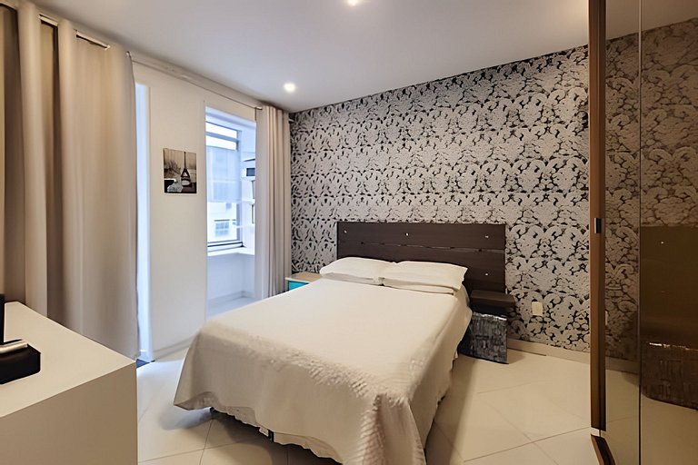 Apto 2 qts a 120 mts da Praia, otima localizaçao
