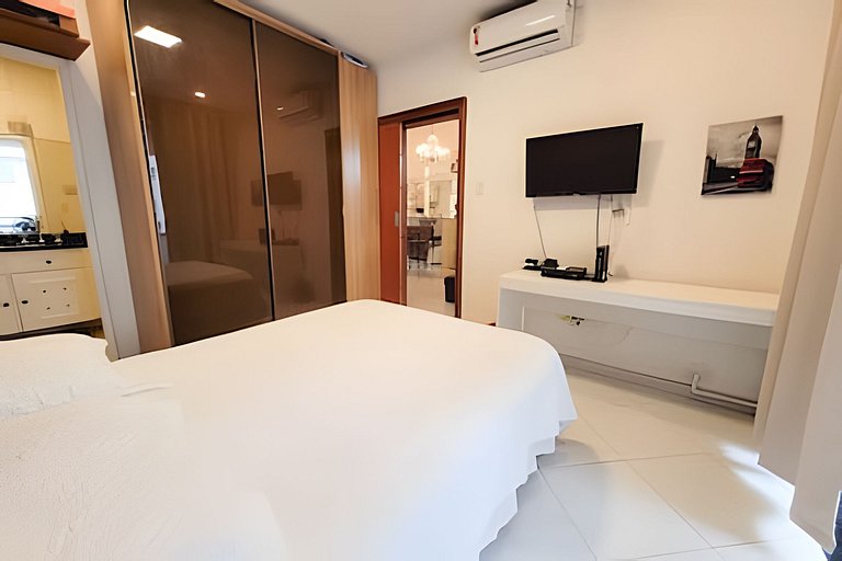 Apto 2 qts a 120 mts da Praia, otima localizaçao