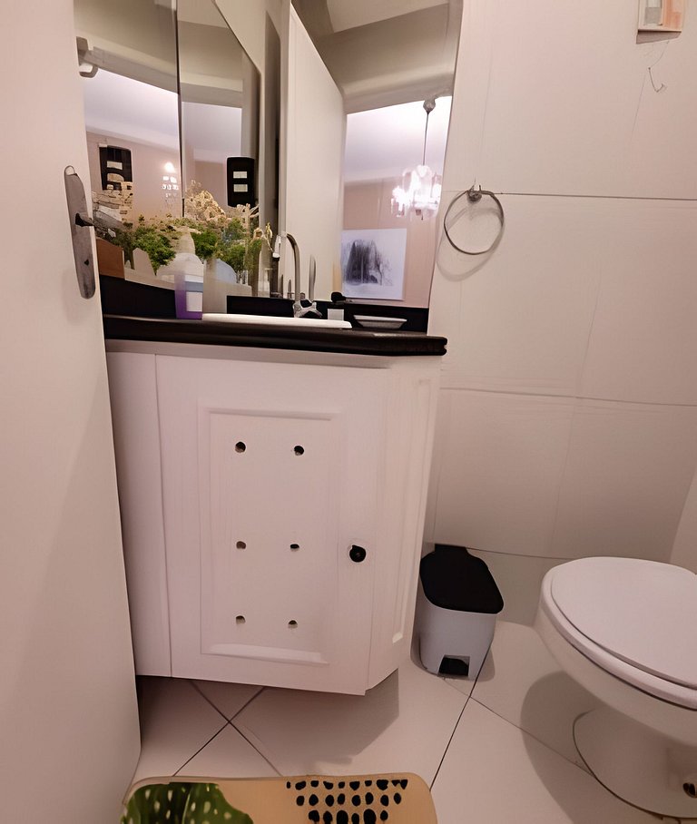 Apto 2 qts a 120 mts da Praia, otima localizaçao