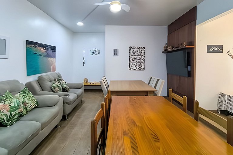 Charmoso apartamento a metros da PRAIA